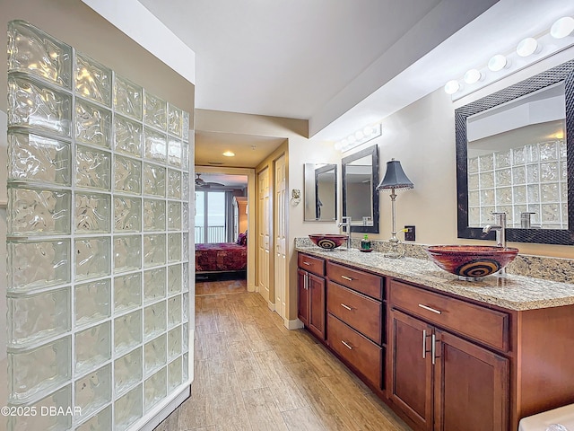 bathroom with vanity