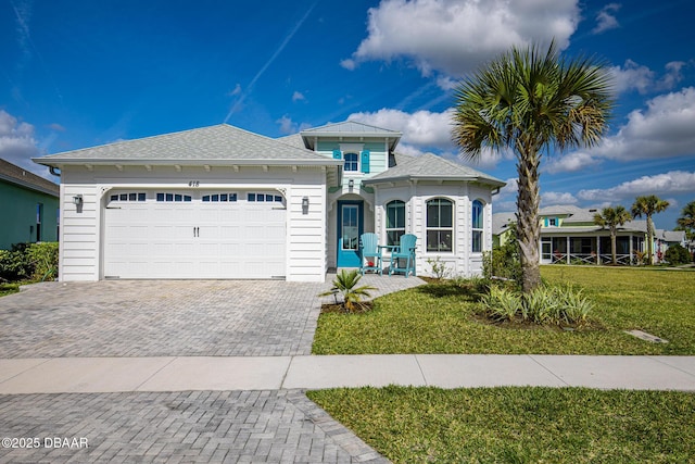 418 Good Life Way, Daytona Beach, FL 32124 - view of front facade with a garage and a front lawn