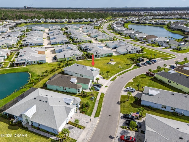 418 Good Life Way, Daytona Beach, FL 32124 - drone / aerial view featuring a water view