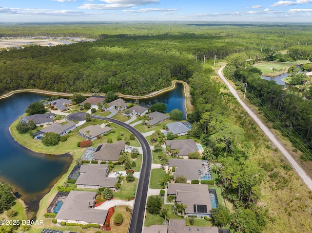 850 Westlake Dr, Ormond Beach, FL 32174 - aerial view with a residential view, a water view, and a forest view