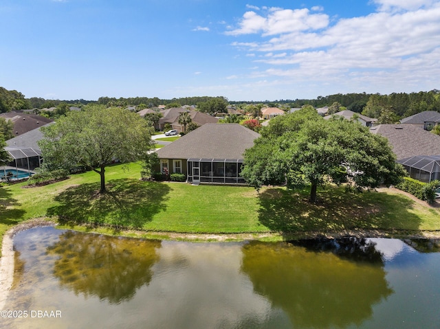 850 Westlake Dr, Ormond Beach, FL 32174 - aerial view with a water view and a residential view