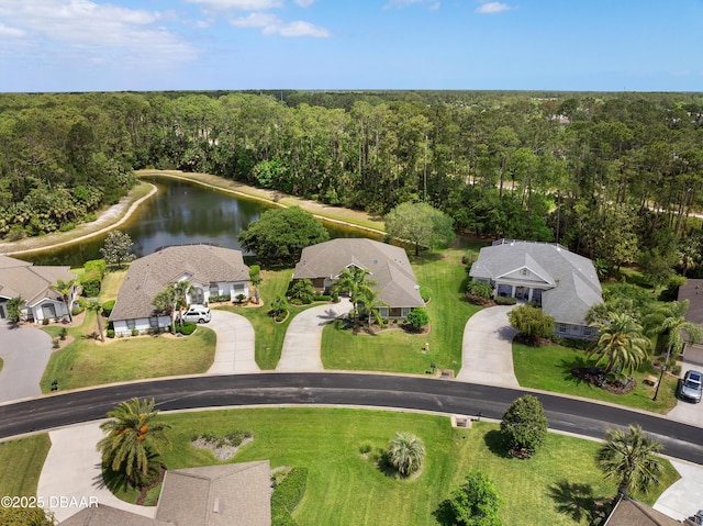 850 Westlake Dr, Ormond Beach, FL 32174 - birds eye view of property featuring a water view and a view of trees