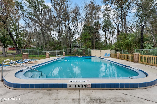 view of pool