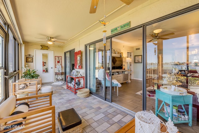 456 Bouchelle Dr Unit 104, New Smyrna Beach, FL 32169 - sunroom / solarium with a healthy amount of sunlight