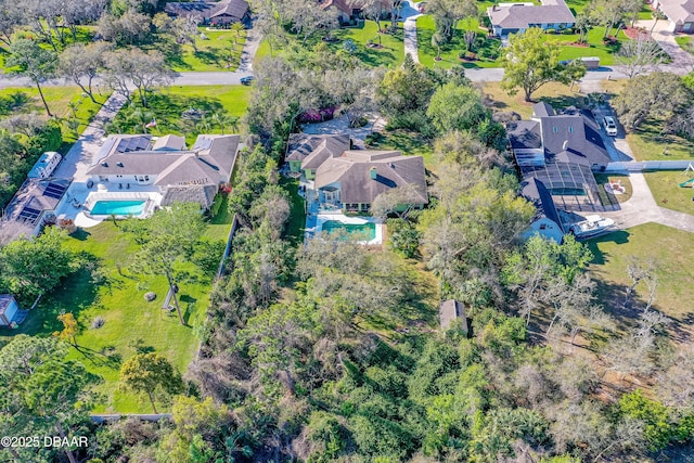 drone / aerial view featuring a residential view