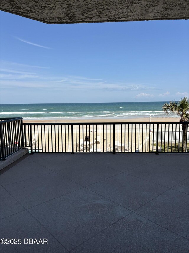 4631 S Atlantic Ave Unit 8101, Ponce Inlet, FL 32127 - balcony featuring view of water and beach
