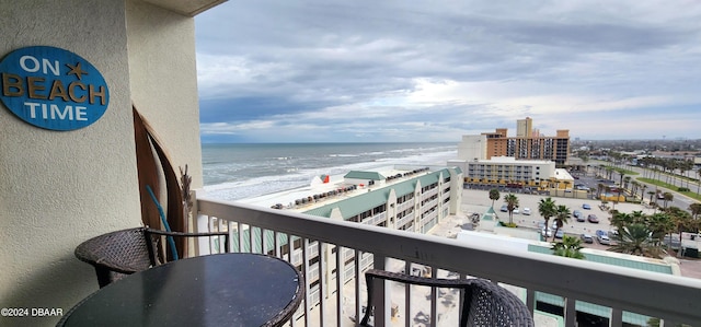 2700 N Atlantic Ave Unit 905, Daytona Beach, FL 32118 - balcony featuring a water view