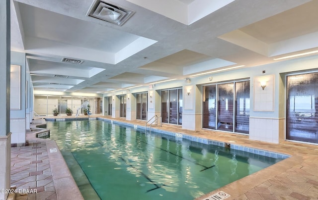 2700 N Atlantic Ave Unit 905, Daytona Beach, FL 32118 - indoor pool featuring elevator