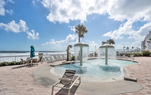 2700 N Atlantic Ave Unit 905, Daytona Beach, FL 32118 - view of pool with a water view