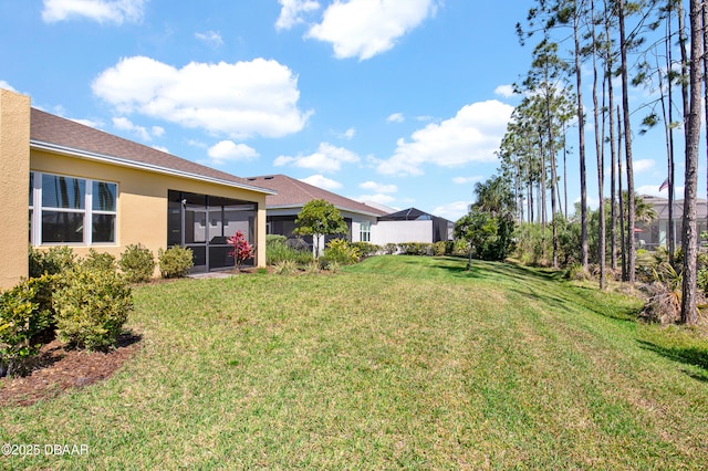 914 Attitude Ave, Daytona Beach, FL 32124 - view of yard featuring a sunroom