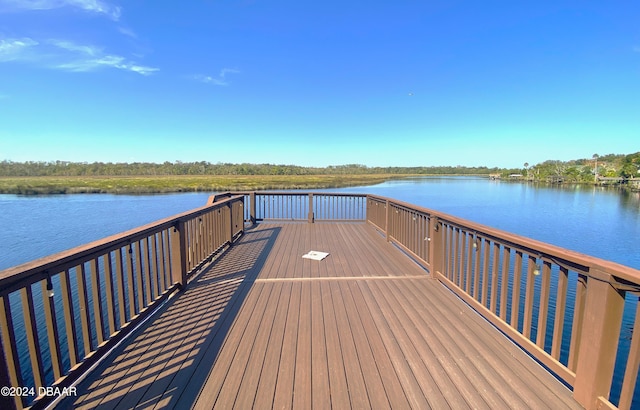 3 Tomoka View Dr, Ormond Beach, FL 32174 - dock area with a water view
