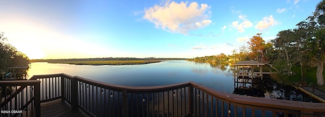3 Tomoka View Dr, Ormond Beach, FL 32174 - dock area with a water view