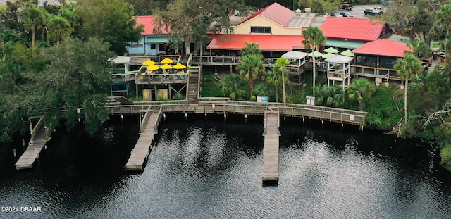 3 Tomoka View Dr, Ormond Beach, FL 32174 - dock featuring a water view