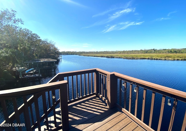 3 Tomoka View Dr, Ormond Beach, FL 32174 - dock area featuring a water view