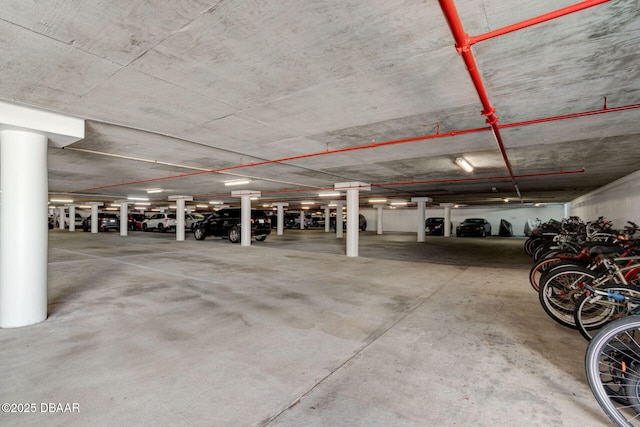 view of parking deck