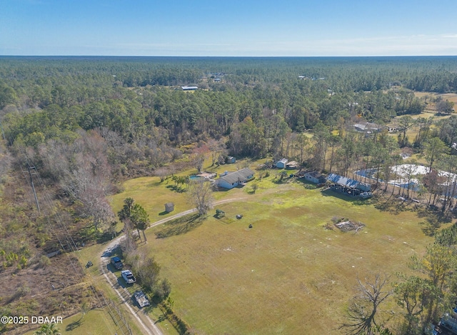 bird's eye view featuring a rural view