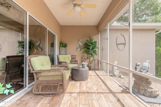59 Westland Run, Ormond Beach, FL 32174 - sunroom / solarium with ceiling fan