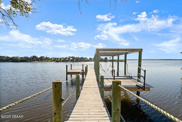 3212 John Anderson Dr, Ormond Beach, FL 32176 - dock area featuring a water view