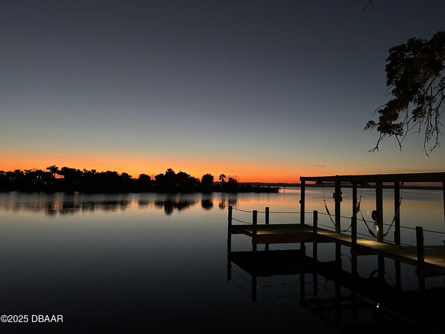 3212 John Anderson Dr, Ormond Beach, FL 32176 - view of dock featuring a water view