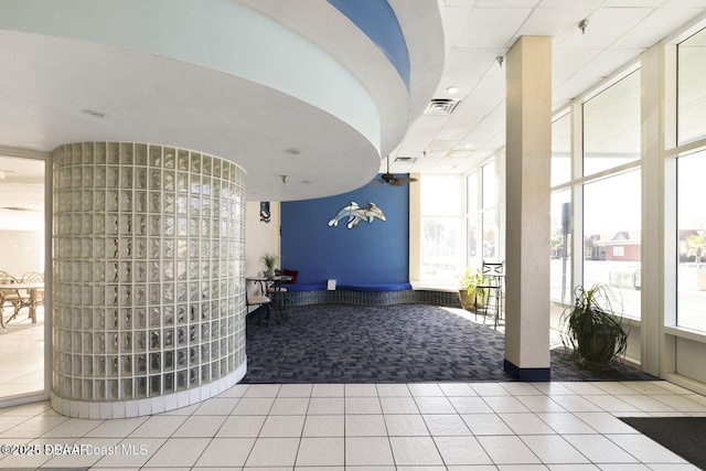 reception area with visible vents