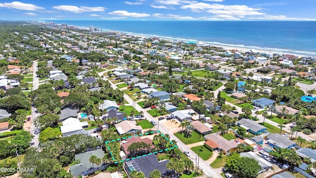 22 Sand Dune Dr, New Smyrna Beach, FL 32169 - aerial view of property's location with property parcel outlined and nearby suburban area