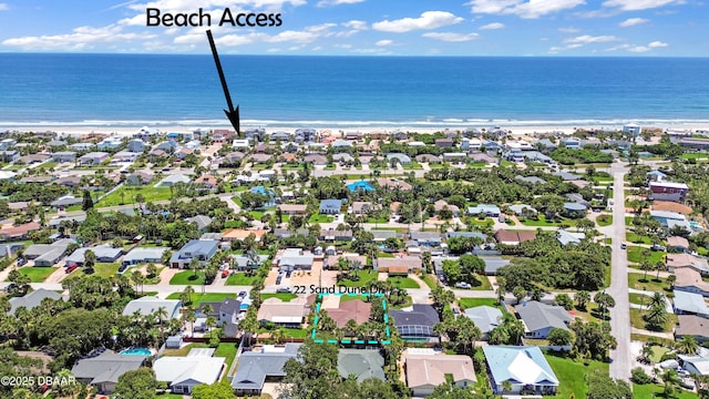 22 Sand Dune Dr, New Smyrna Beach, FL 32169 - aerial perspective of suburban area with waterfront with a beach
