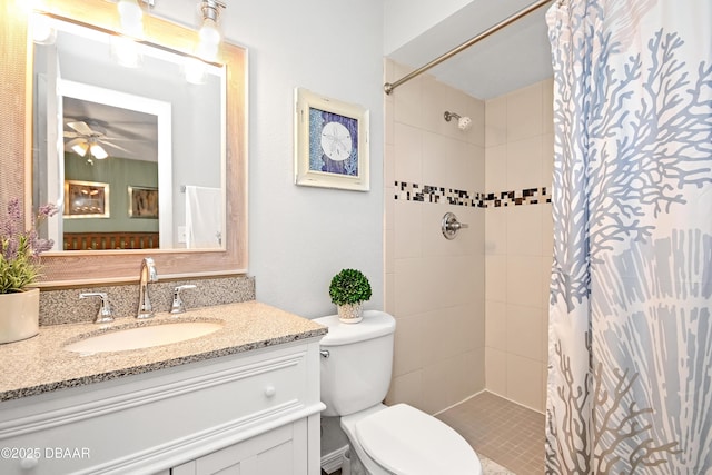 22 Sand Dune Dr, New Smyrna Beach, FL 32169 - full bathroom featuring vanity and tiled shower