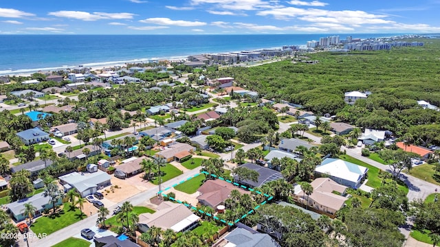 22 Sand Dune Dr, New Smyrna Beach, FL 32169 - aerial view of property and surrounding area featuring property parcel outlined and nearby suburban area