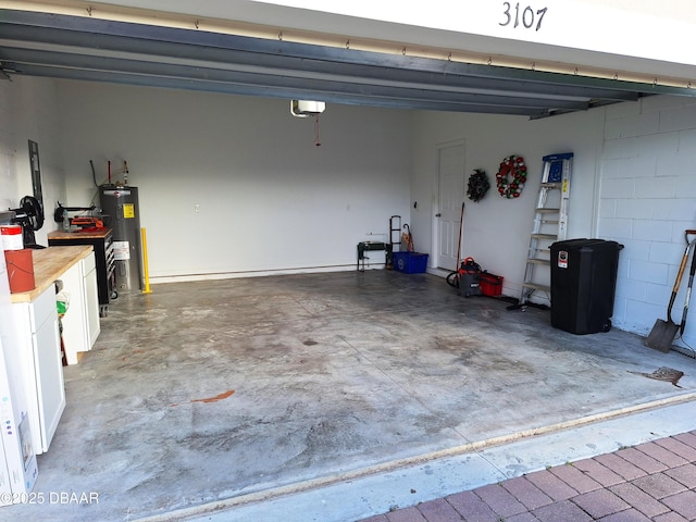 3107 Crab Trap Dr, New Smyrna Beach, FL 32168 - garage featuring electric water heater