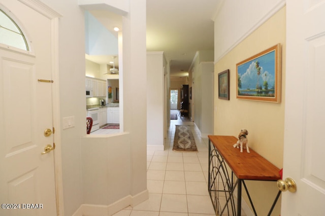 view of tiled entryway