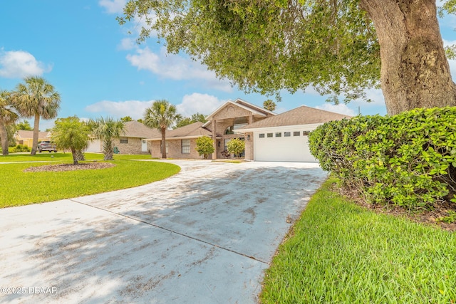 7 Fernery Trl, Ormond Beach, FL 32174 - ranch-style home with driveway, a garage, and a front yard