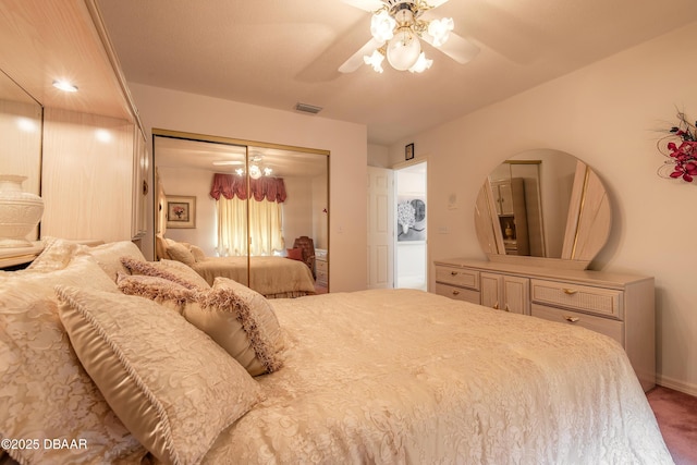 7 Fernery Trl, Ormond Beach, FL 32174 - bedroom featuring a closet, carpet flooring, a ceiling fan, and baseboards