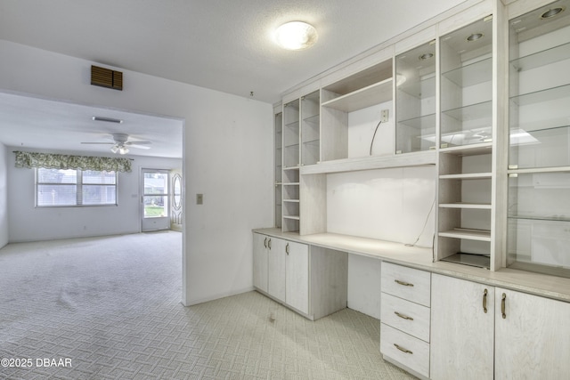 34 Kathy Dr, Ormond Beach, FL 32176 - unfurnished office with light colored carpet and a ceiling fan