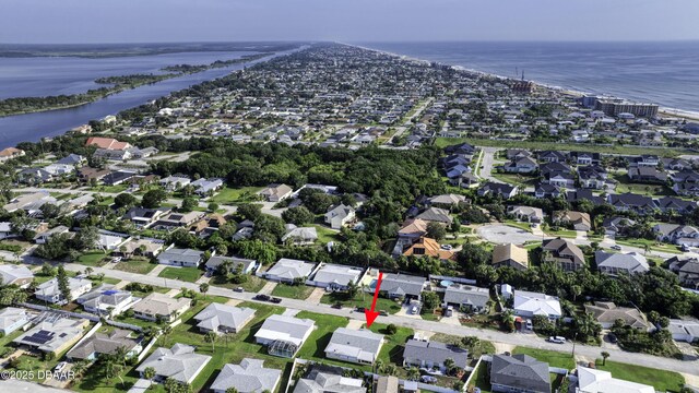 34 Kathy Dr, Ormond Beach, FL 32176 - aerial overview of property's location with a nearby body of water and nearby suburban area