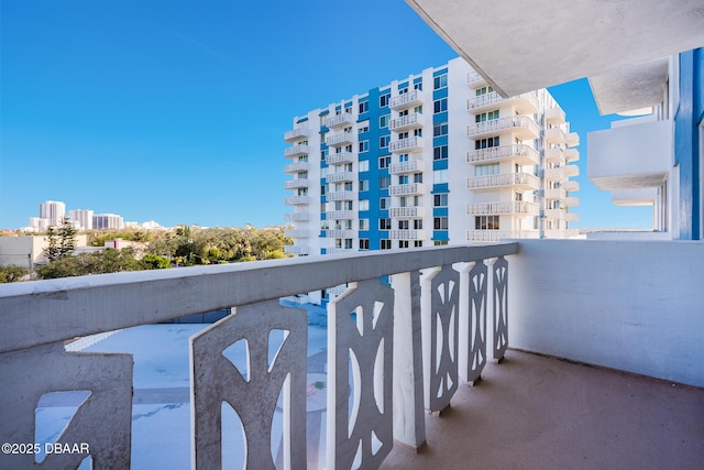 view of balcony