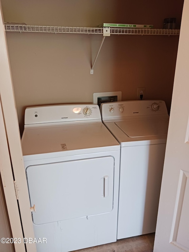 washroom featuring separate washer and dryer