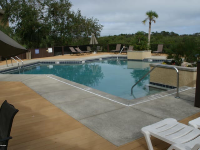 view of pool with a patio area