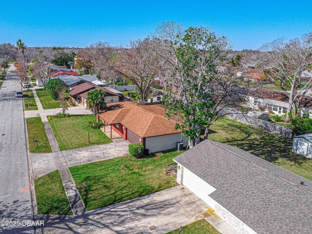 birds eye view of property featuring a residential view