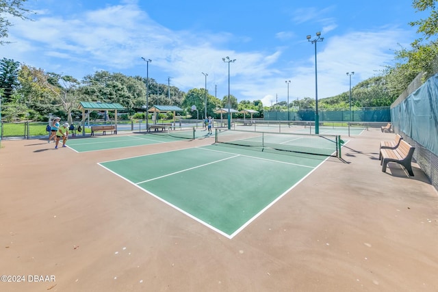 view of sport court featuring basketball court