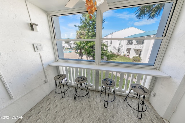 view of sunroom / solarium