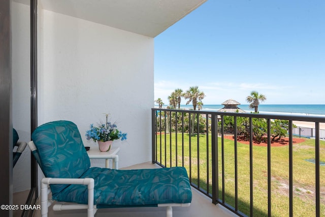 2425 S Atlantic Ave Unit 202, Daytona Beach, FL 32118 - balcony with view of water and beach