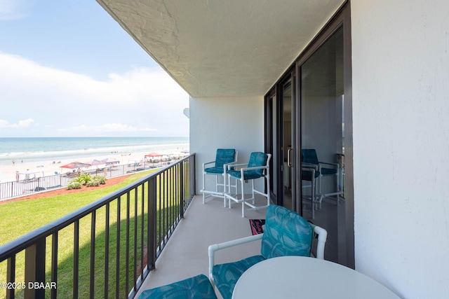 2425 S Atlantic Ave Unit 202, Daytona Beach, FL 32118 - balcony with view of water and beach
