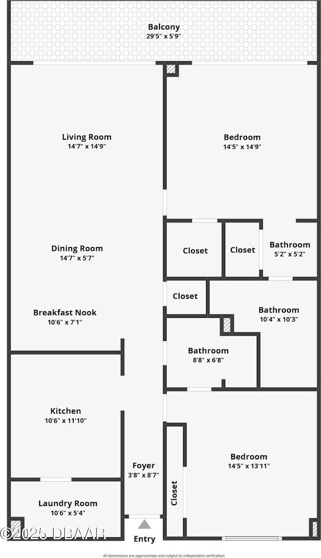 2425 S Atlantic Ave Unit 202, Daytona Beach, FL 32118 - view of floor plan / room layout