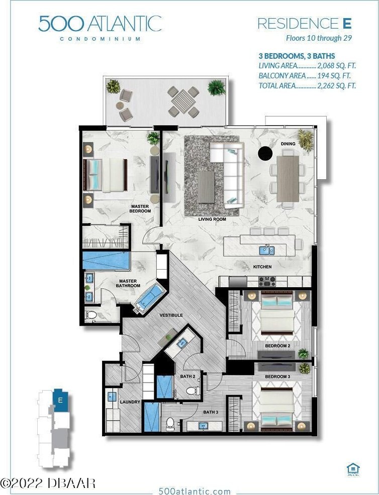 500 N Atlantic Ave Unit 12-E, Daytona Beach, FL 32118 - photo 2
