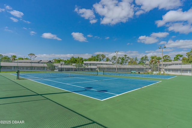 view of tennis court