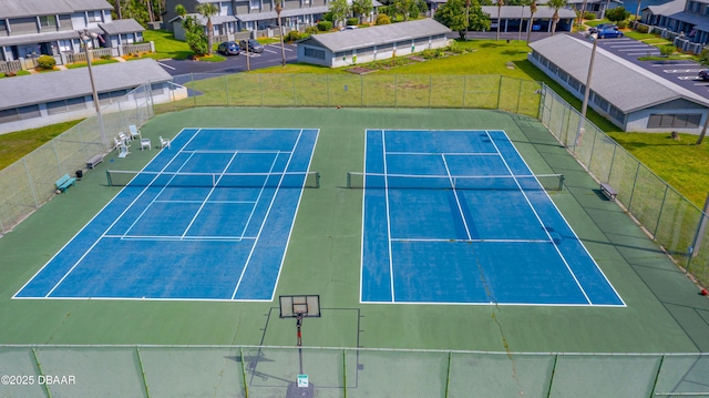 view of tennis court