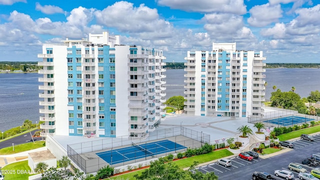 view of property featuring a water view