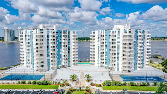 view of property featuring a water view