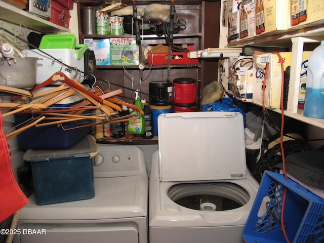 55 Seaside Dr, Ormond Beach, FL 32176 - storage featuring separate washer and dryer