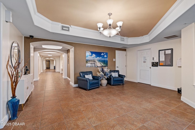 3737 S Atlantic Ave Unit 702, Daytona Beach, FL 32118 - common area featuring ornamental molding and a security system